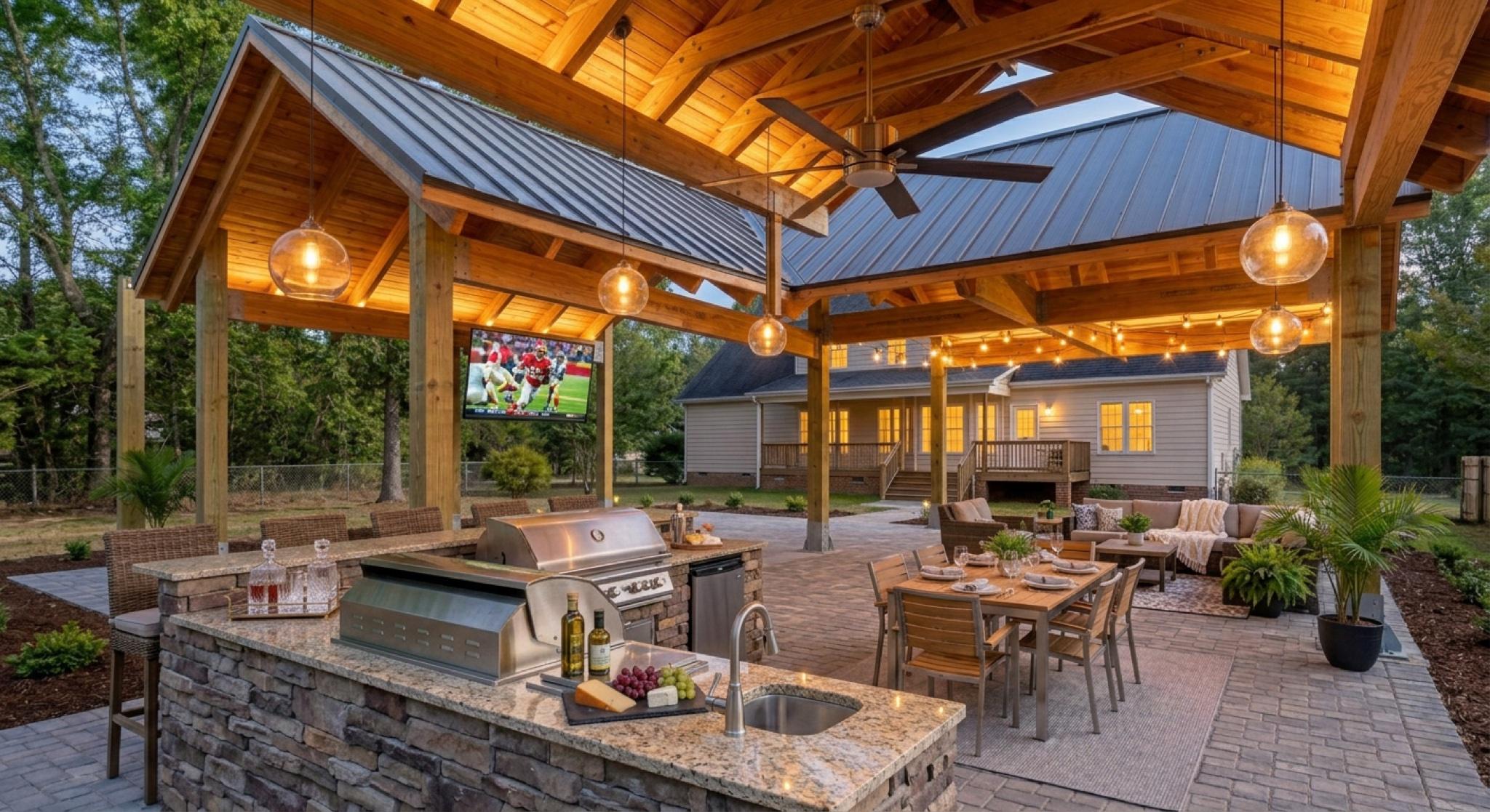 The Lakewood Pavilion — covered pavilion with kitchen