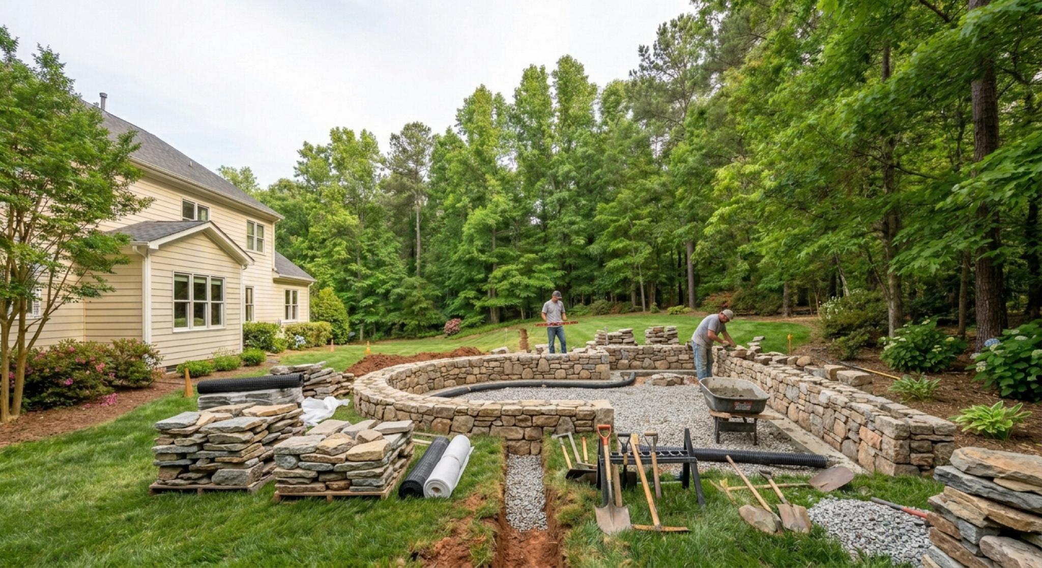 Stone Wall Construction