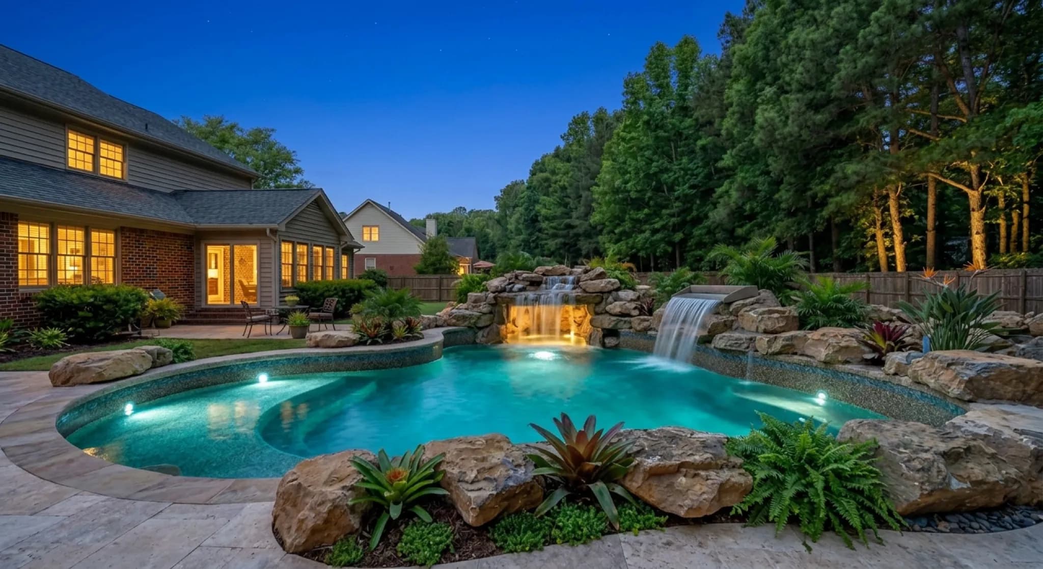 Stonebridge Falls — natural rock waterfall pool