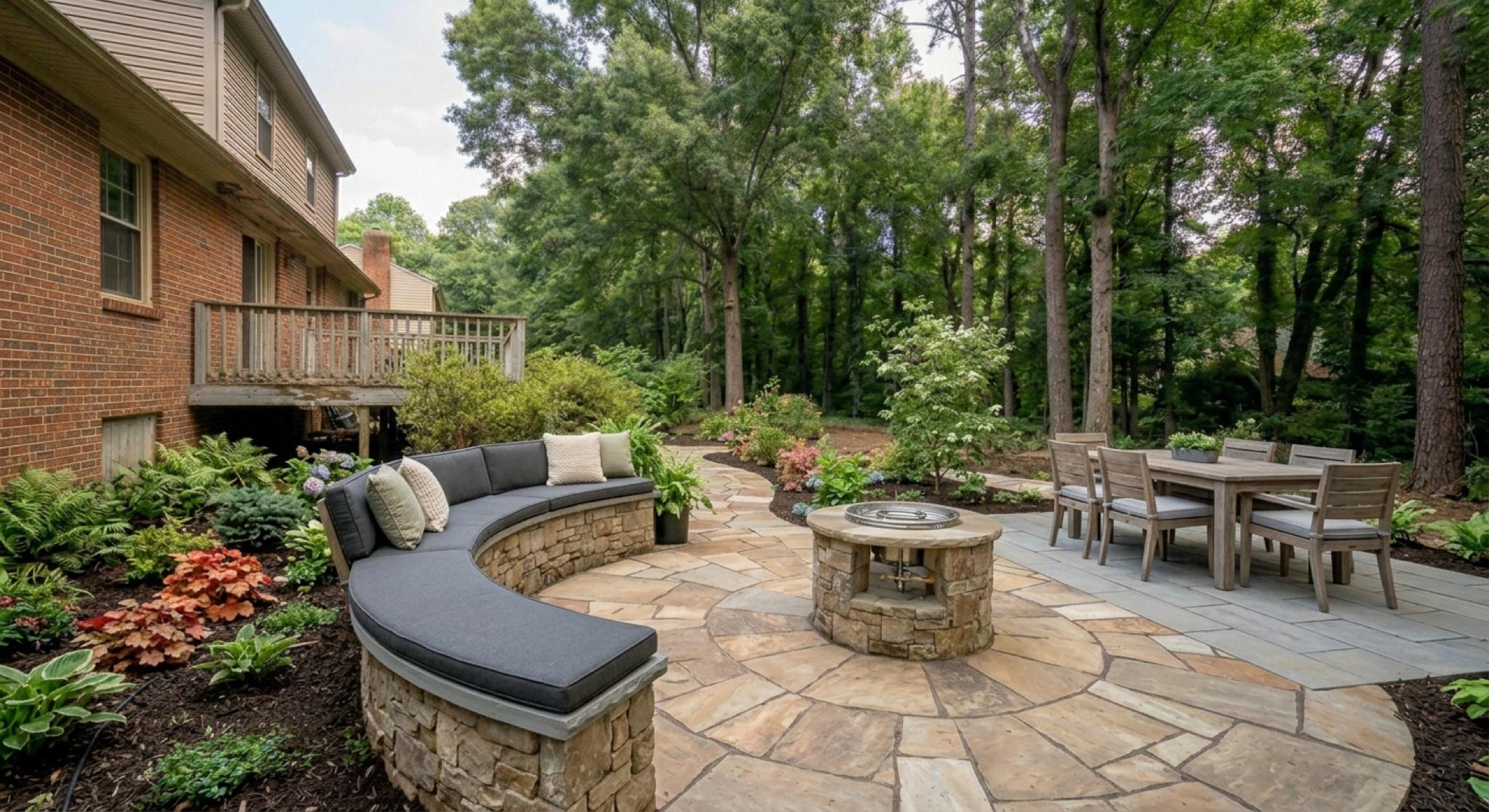 The Sycamore Terrace feature