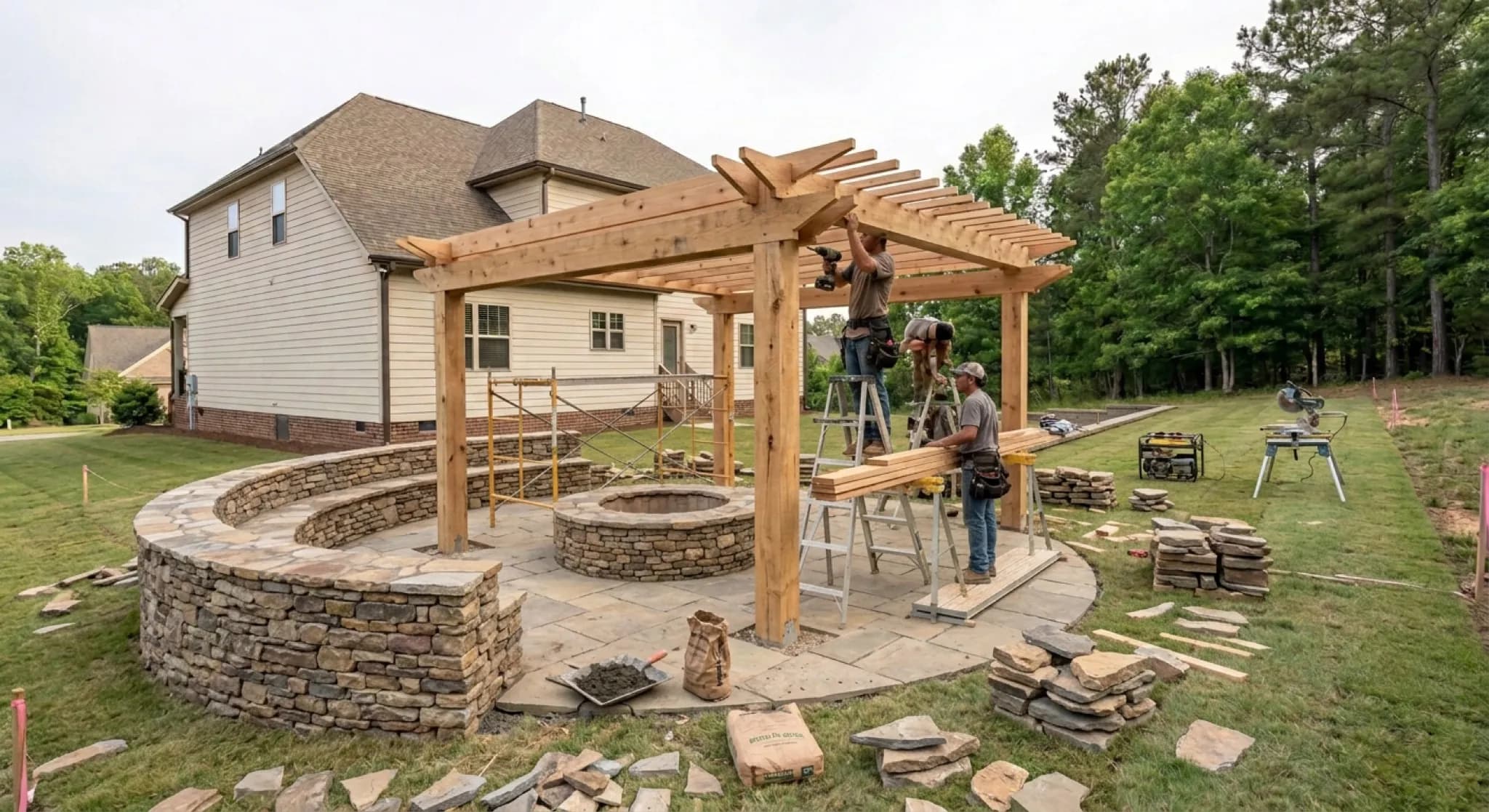 Stone Wall Construction